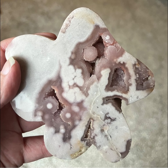 ✨ HP ✨ Pink Amethyst ✨ Paw 🐾 Carving; LOTS of Druzy ✨ - Picture 10 of 11